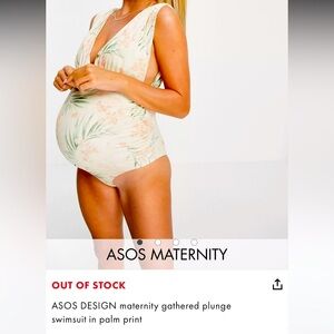 ASOS Maternity Floral One Piece Swimsuit